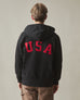 Men's Classic Full Zip USA Embroidery - Black